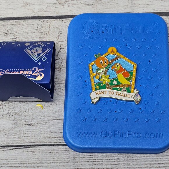 DISNEY 25 YEARS PIN TRADING WANT TO TRADE ORANGE BIRD TIKI ROOM JOSE PIN LE 420 - Picture 2 of 4